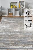 Multicolour Floral Bordered Cotton Rug for Kitchen image
