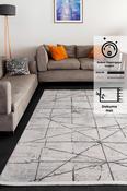 Grey Plain Rug with Plush Soft Pile for Bedroom and Living Room image