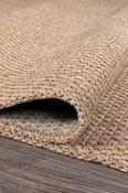 Brown Plain,Scandi,Jute &amp; Sisal,Flatweave Area Rug in Small size, Machine Made using Polypropylene and Modern design in 100 x 150 cm size image