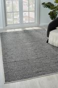 Grey Distressed Rug with Plush Soft Pile for Hallway image
