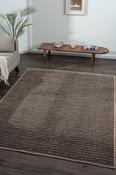 White Geometric Rug with Plush Soft Pile for Hallway image
