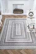 White Plain Cotton Rug for Bedroom and Living Room image