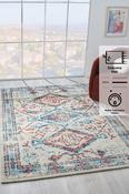 Beige Patterned Rug for Kitchen image
