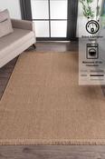Beige &amp; Cream Geometric Rug for Kitchen image
