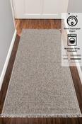 Charcoal Grey Patterned Rug for Bedroom and Living Room image