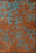 Blue Abstract Area Rug in Medium size, Hand Loom using Cotton,Polyester,Acrylic,Viscose with Brown, Orange and Modern design in 160 x 230 cm size image
