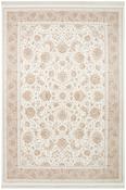 Beige &amp; Cream Patterned Bordered Rug for Bedroom and Living Room image