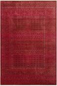 Red Patterned Bordered Rug for Bedroom and Living Room image