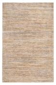 Beige &amp; White Plain Bordered Rug for Kitchen image