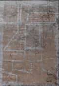 Brown Abstract Area Rug in Medium size, Hand Loom using Cotton,Polyester,Acrylic,Viscose with Grey and Modern design in 160 x 230 cm size image