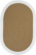 Beige &amp; White Patterned Flatweave Cotton Hand Made Rug with Soft Pile for Bedroom and Living Room image