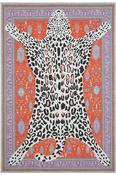 Purple &amp; White Persian &amp; Oriental Bordered Rug for Kitchen image