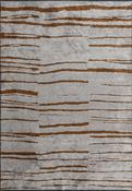 Brown Abstract Living Room Rug in Medium size, Hand Loom using Cotton,Polyester,Acrylic,Viscose with Grey and Modern design in 160 x 230 cm size image