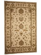 Brown Persian &amp; Oriental Area Rug in Medium size, Hand Tufted using Blended Wool with Cream and Modern design in 153 x 244 cm size image