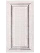 Beige Bordered Area Rug in Small size, Machine Made using Acrylic with Grey and Modern design in 80 x 150 cm size image