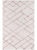 Beige Geometric Living Room Rug in Small size, Machine Made using Acrylic and Modern design in 120 x 180 cm size image