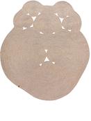 Brown Jute &amp; Sisal Area Rug in Small size, Machine Made using Cotton and Modern design in 120 x 180 cm size image