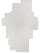 White Jute &amp; Sisal Area Rug in Small size, Machine Made using Cotton and Modern design in 120 x 180 cm size image