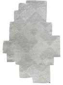 Grey Jute &amp; Sisal Area Rug in Small size, Machine Made using Cotton and Modern design in 120 x 180 cm size image