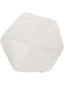 White Jute &amp; Sisal Area Rug in Round size, Machine Made using Cotton and Modern design in 120 x 120 cm size image
