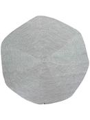 Grey Jute &amp; Sisal Area Rug in Round size, Machine Made using Cotton and Modern design in 120 x 120 cm size image