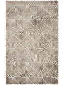 Beige Chevron Area Rug in Medium size, Hand Tufted using Blended Wool,Cotton with Brown and Modern design in 152 x 244 cm size image