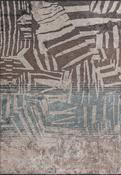 Blue Abstract Living Room Rug in Medium size, Hand Loom using Cotton,Polyester,Acrylic,Viscose with Beige, Brown and Modern design in 160 x 230 cm siz image