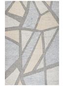 Blue Geometric Area Rug in Medium size, Hand Tufted using Blended Wool,Cotton with Beige, Grey and Modern design in 152 x 244 cm size image