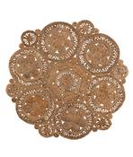 Beige Jute &amp; Sisal Area Rug in Round size, Hand Woven using Polypropylene and Modern design in 90 x 90 cm size image