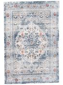 Blue Vintage Area Rug in Medium size, Machine Made using Polypropylene with Multicolour, Cream, Orange and Traditional design in 157 x 230 cm size image