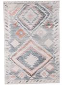 Beige Kilim Area Rug in Small size, Machine Made using Polypropylene with Brown, Grey and Traditional design in 58 x 110 cm size image