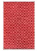 Red Chevron Living Room Rug in Small size, Machine Made using Polyester,Jute,Chenille with Beige and Modern design in 60 x 100 cm size image