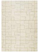Beige Geometric Living Room Rug in Medium size, Hand Tufted using Blended Wool,Cotton and Modern design in 152 x 244 cm size image
