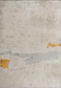 Grey Abstract Living Room Rug in Medium size, Hand Loom using Cotton,Polyester,Acrylic,Viscose with Yellow and Modern design in 160 x 230 cm size image