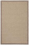 Brown Plain Bordered Rug for Outdoor Area in Small Medium Large Runner size image