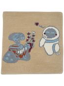 Beige Kids Area Rug in Round size, Hand Tufted using Blended Wool with Grey, Multicolour and Modern design in 61 x 61 cm size image