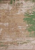 Green Abstract Living Room Rug in Medium size, Hand Loom using Cotton,Polyester,Acrylic,Viscose with Beige and Modern design in 160 x 230 cm size image
