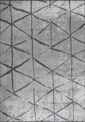 Grey Geometric Area Rug in Medium size, Hand Loom using Cotton,Polyester,Acrylic,Viscose and Modern design in 160 x 230 cm size image