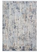Beige Distressed Area Rug in Small size, Machine Made using Polyester,Polypropylene with Grey and Modern design in 80 x 150 cm size image