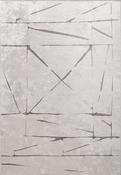 Grey Abstract Living Room Rug in Medium size, Hand Loom using Cotton,Polyester,Acrylic,Viscose and Modern design in 160 x 230 cm size image