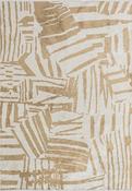 Brown Abstract Living Room Rug in Medium size, Hand Loom using Cotton,Polyester,Acrylic,Viscose with Cream and Modern design in 160 x 230 cm size image