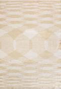 Beige Geometric Living Room Rug in Medium size, Hand Loom using Cotton,Polyester,Acrylic,Viscose with Cream and Modern design in 160 x 230 cm size image