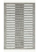 Beige Stripes Area Rug in Small size, Machine Made using Polyester with Brown, Cream and Modern design in 80 x 150 cm size image