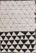 Black Geometric Living Room Rug in Medium size, Hand Loom using Cotton,Polyester,Acrylic,Viscose with Grey, Cream and Modern design in 160 x 230 cm si image