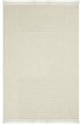 Cream Geometric,Scandi,Flatweave Area Rug in Small size, Machine Made using Polypropylene,Jute and Modern design in 80 x 150 cm size image