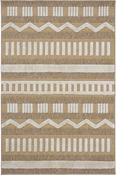 Beige Aztec,Geometric,Scandi Bedroom Rug in Small size, Machine Made using Polyester,Polypropylene with Brown, Yellow, Cream and Modern design in 80 x image