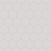 Fibo Hexagonal White Silk
