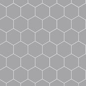 Fibo Medium Grey (London) Hex Tile M71 image