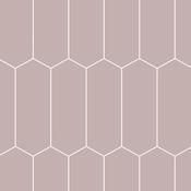 Fibo Dusky Pink Elongated Hex Tile M79 image