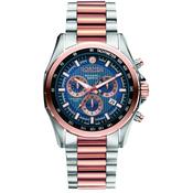 roamer rockshell mark iii chrono swiss made ronda 5030.d chronograph, date, small second ss iprosegold quartz wrist-watch - analog - battery image
